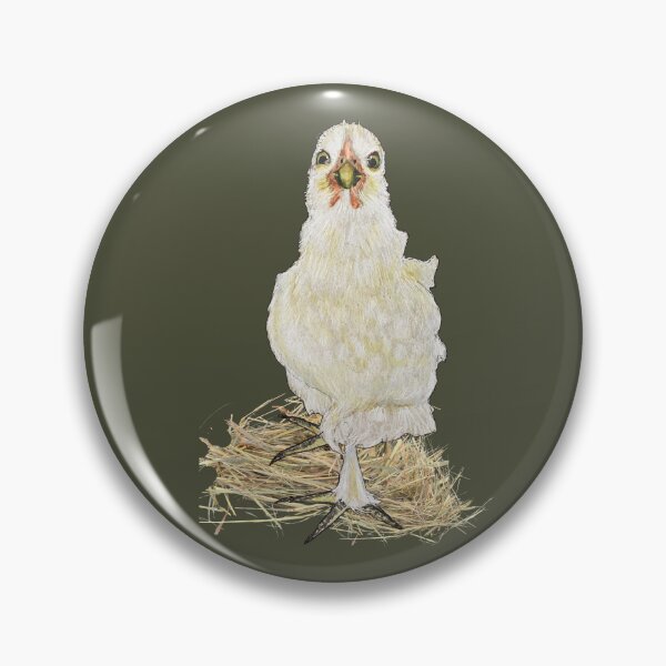 Item preview, Cute White Chicken, Landrace Breed, Farm Animal designed and sold by JoyfulWhimsy.