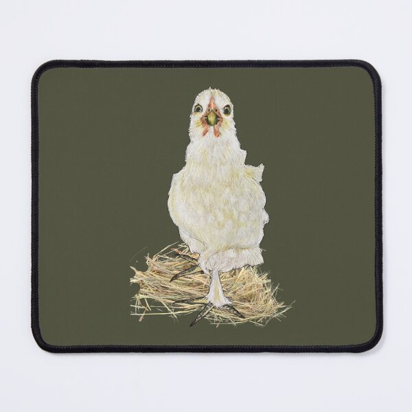 Item preview, Cute White Chicken, Landrace Breed, Farm Animal designed and sold by JoyfulWhimsy.
