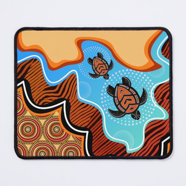 Item preview, Dot Painting Turtle Orange Color Rarrk designed and sold by AboriginalartVI.