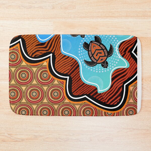 Item preview, Dot Painting Turtle Orange Color Rarrk designed and sold by AboriginalartVI.