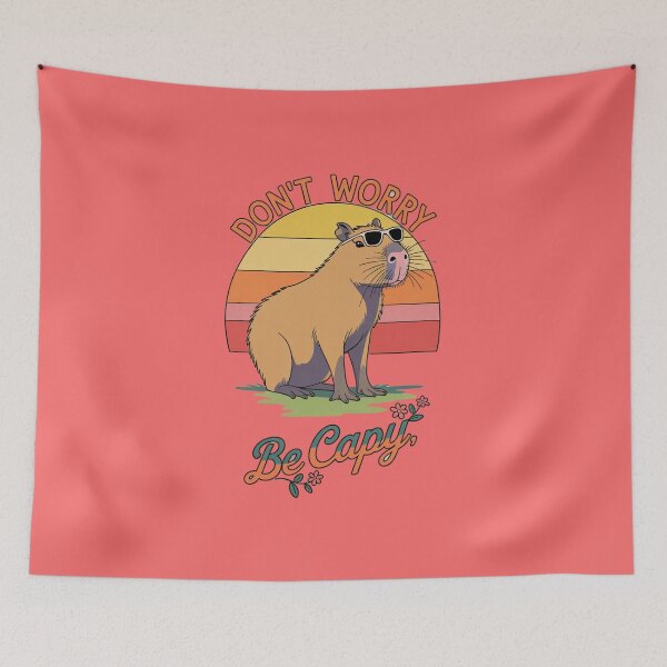 Item preview, Don't worry, Be Capy designed and sold by Pixel-Lair.