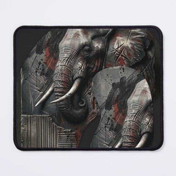 Item preview, HardTech Founder Focus Elephant Basalt Stone Art designed and sold by SavannaStrikes.