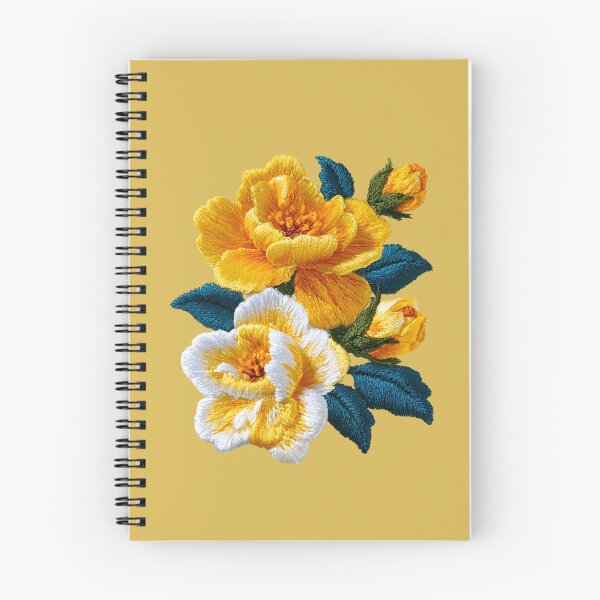 Item preview, Yellow Rose Embroidery Bouquet designed and sold by MegaNovaArt.