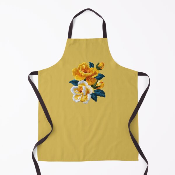 Item preview, Yellow Rose Embroidery Bouquet designed and sold by MegaNovaArt.