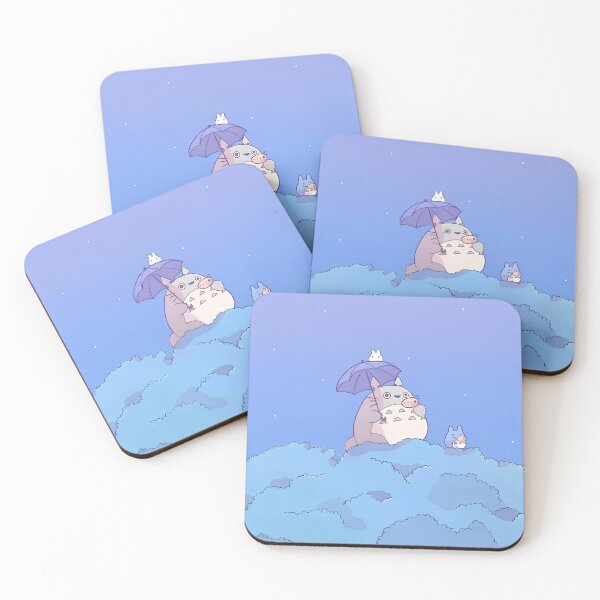 Item preview, kawaii art monsters [[*chill+totoros*]]  -%[ghiblis]%- drink tea aways  designed and sold by mc-montgomery.