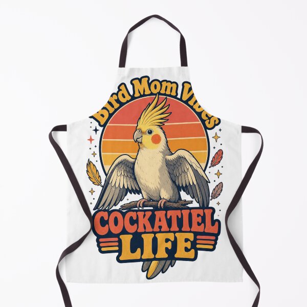 Item preview, Cockatiel Retro Sunset Bird Mom Identity designed and sold by VisualArtsOasis.