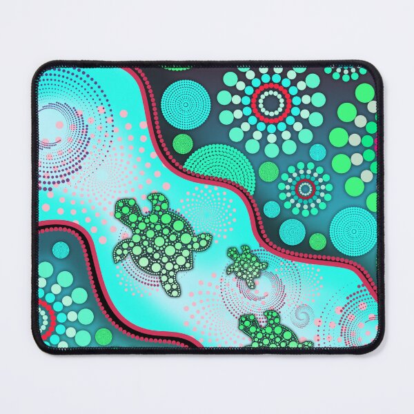 Item preview, Dot Painting Turtle Dot Jade Green designed and sold by AboriginalartVI.