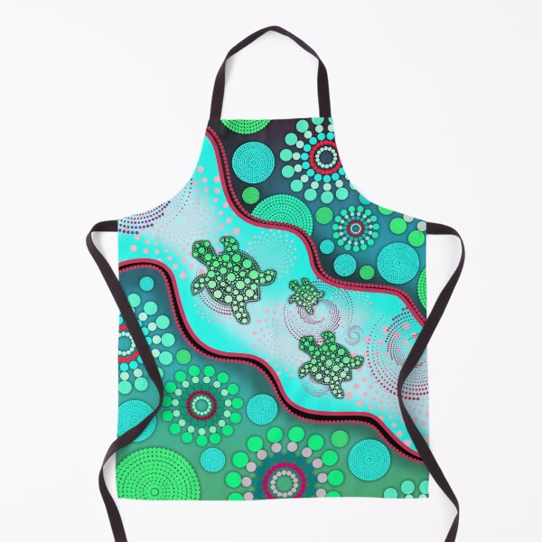 Item preview, Dot Painting Turtle Dot Jade Green designed and sold by AboriginalartVI.