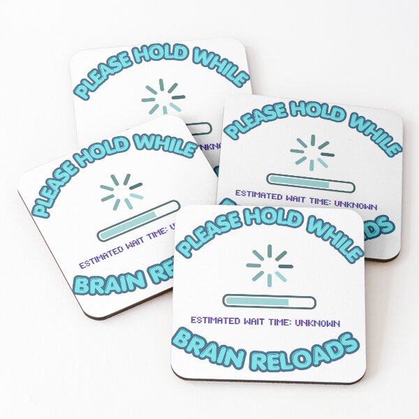 Item preview, Please Hold While Brain Reloads - Funny Brain Fog Design designed and sold by InvisibleDays.