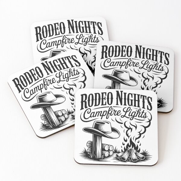 Item preview, Rodeo Nights Campfire Lights Western Country Design designed and sold by Cool-cat-art.