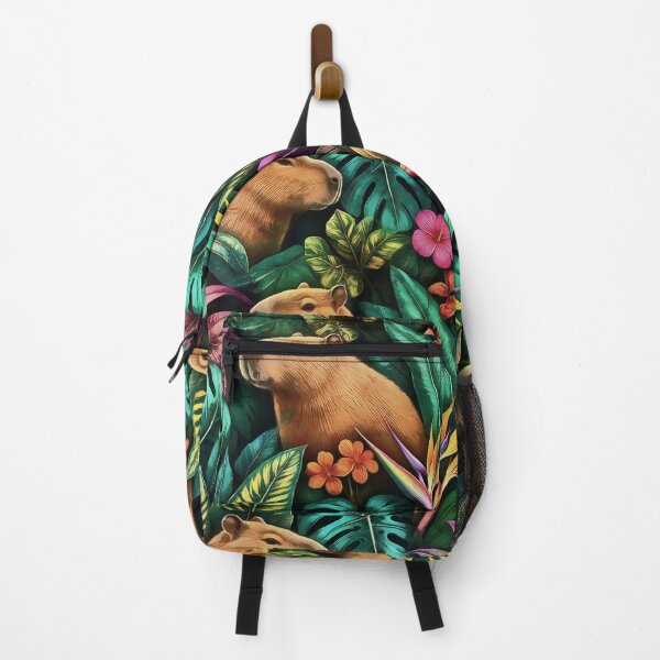 Item preview, Capybara Jungle Dreams Seamless Surface Pattern designed and sold by taiche.