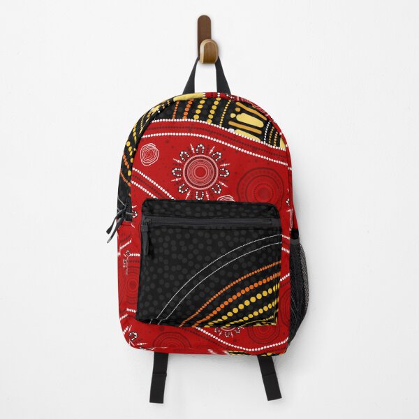 Item preview, Dot Painting Sunset Black Red designed and sold by AboriginalartVI.