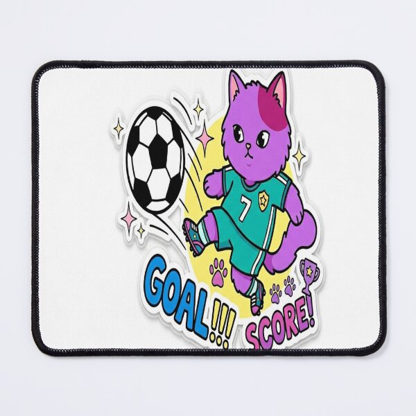 Item preview, Cute Soccer Cat Goal  designed and sold by MochiMeteor.
