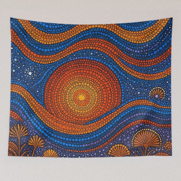 Item preview, Dot Painting Sun Urban designed and sold by AboriginalartVI.