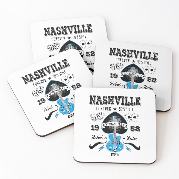Item preview, Rockabilly Guitar Country Music Lover Nashville Tennessee Vintage Rock and Roll designed and sold by MemphisCenter.