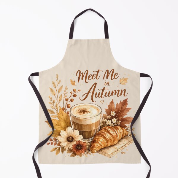 Item preview, Meet Me in Autumn Coffee & Croissant Harvest Vibes designed and sold by aleano2026.