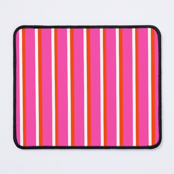Item preview, Hot Pink with Orange and White Stripes Pattern designed and sold by OneThreeSix.