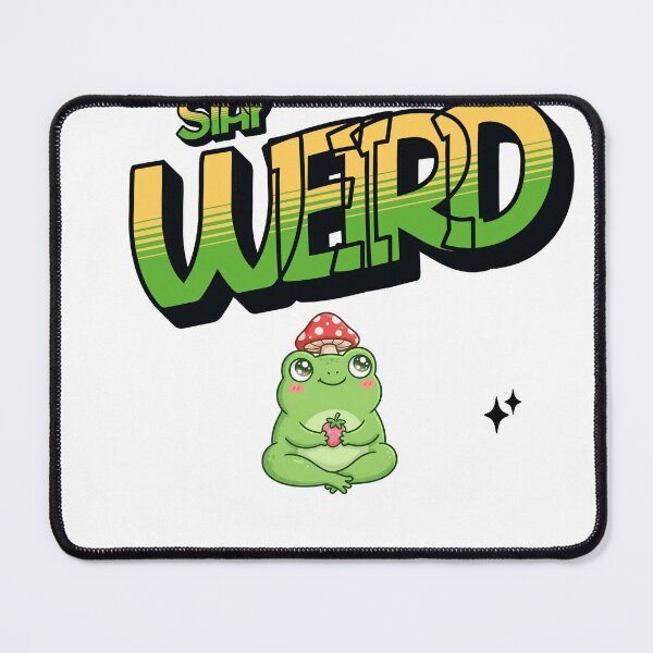 Item preview, Stay Weird Frog — Cute Kawaii frog with mushroom hat for outsiders designed and sold by BoosterShop.