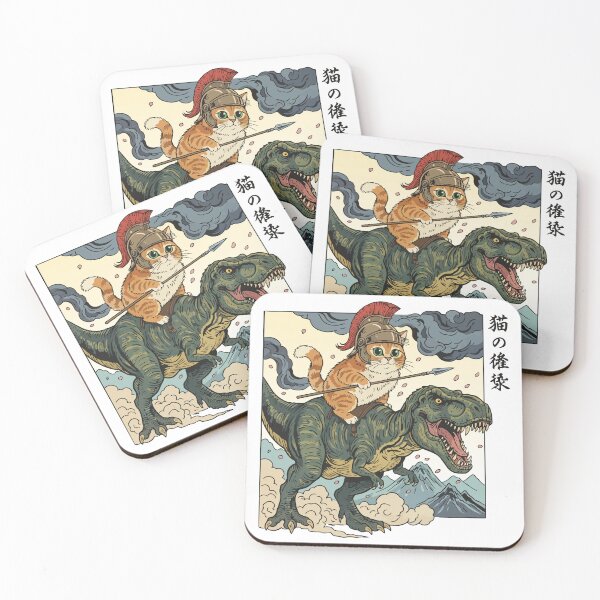 Item preview, Roman Cat on T-Rex Fight in Japan designed and sold by tigrootiger.