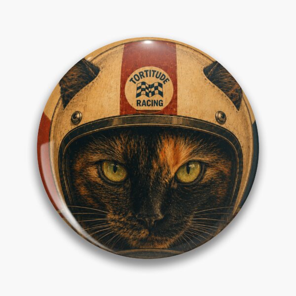 Item preview, Tortitude Grand Prix — Funny Tortoiseshell Cat Vintage Racing Poster designed and sold by Martin's_Design.