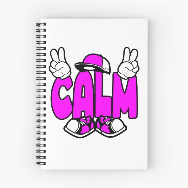 Item preview, Calm – WELLBEING Cartoon Character Bold lettering designed and sold by NFTWords.