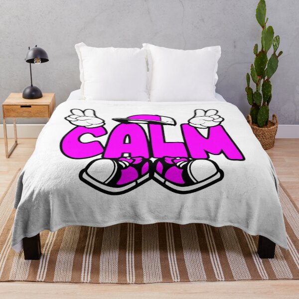 Item preview, Calm – WELLBEING Cartoon Character Bold lettering designed and sold by NFTWords.