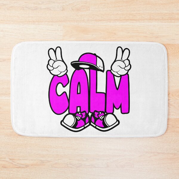 Item preview, Calm – WELLBEING Cartoon Character Bold lettering designed and sold by NFTWords.