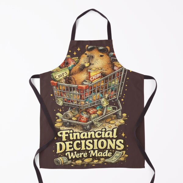 Item preview, Financial Decisions Were Made – Funny Capybara Shopping Meme designed and sold by NarpLTD.