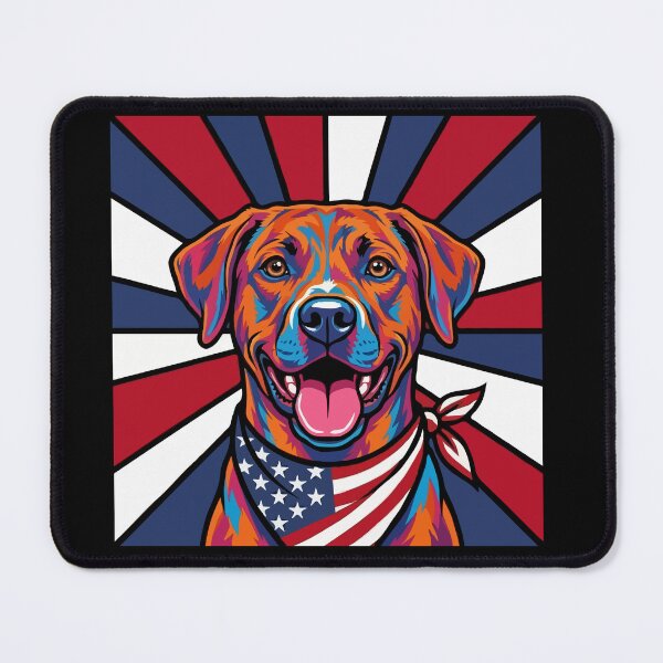 Item preview, Blue Lacy 4th of July Dog – Patriotic USA Puppy Gift designed and sold by The Real Life Symphony.