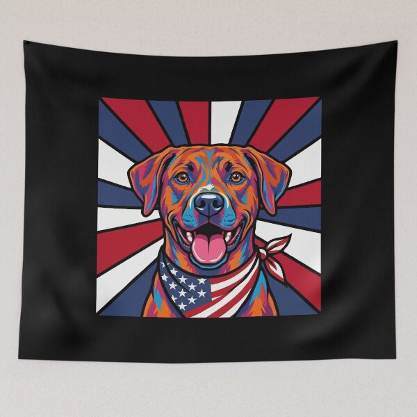 Item preview, Blue Lacy 4th of July Dog – Patriotic USA Puppy Gift designed and sold by The Real Life Symphony.