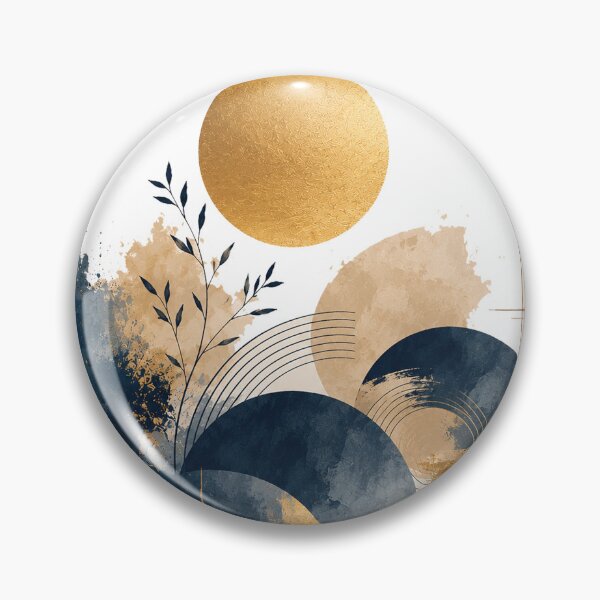 Item preview, Golden Harmony Abstract Geometric Composition designed and sold by jcsstore.