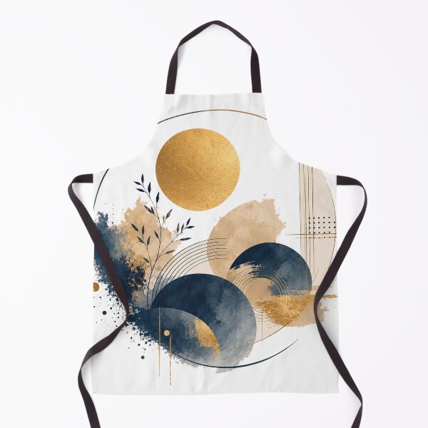 Item preview, Golden Harmony Abstract Geometric Composition designed and sold by jcsstore.
