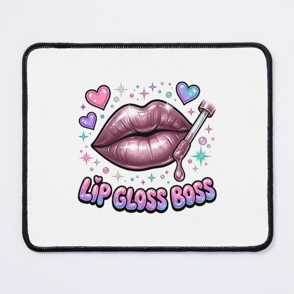 Item preview, Glam Y2K Lip Gloss Boss Airbrush designed and sold by DuckOddity.