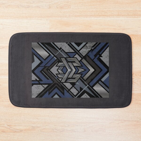 Item preview, Modern Blue and Grey Geometric |Abstract art style designed and sold by SubhAksara.