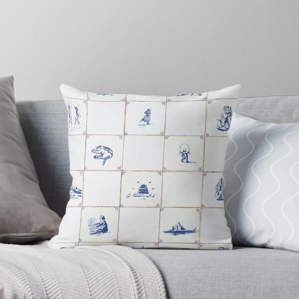 Item preview, Delft Tile Every Other designed and sold by Sparrow Designs.