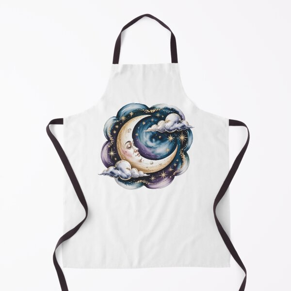 Item preview, Celestial Moon Watercolor Boho Night Sky Illustration designed and sold by Cool-cat-art.