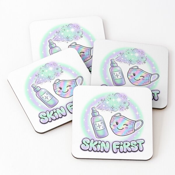 Item preview, Aesthetic Y2K Skin First Skincare Sticker designed and sold by DuckOddity.