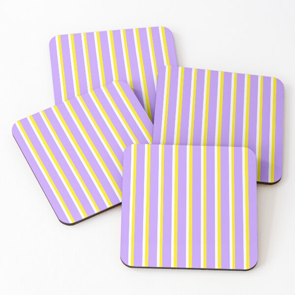 Item preview, Purple with Yellow and White Stripes Pattern designed and sold by OneThreeSix.