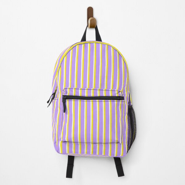 Item preview, Purple with Yellow and White Stripes Pattern designed and sold by OneThreeSix.