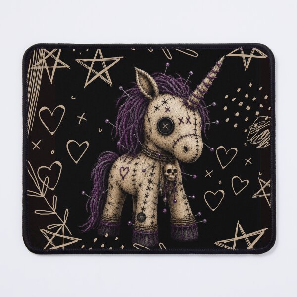 Item preview, VooDoo Unicorn Doll - Ghotic Witchy Stuffed Animal Design designed and sold by CaylaTay.
