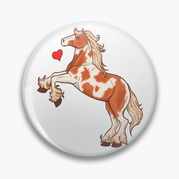 Item preview, Rearing Golden Horse designed and sold by HuckleberryMags.