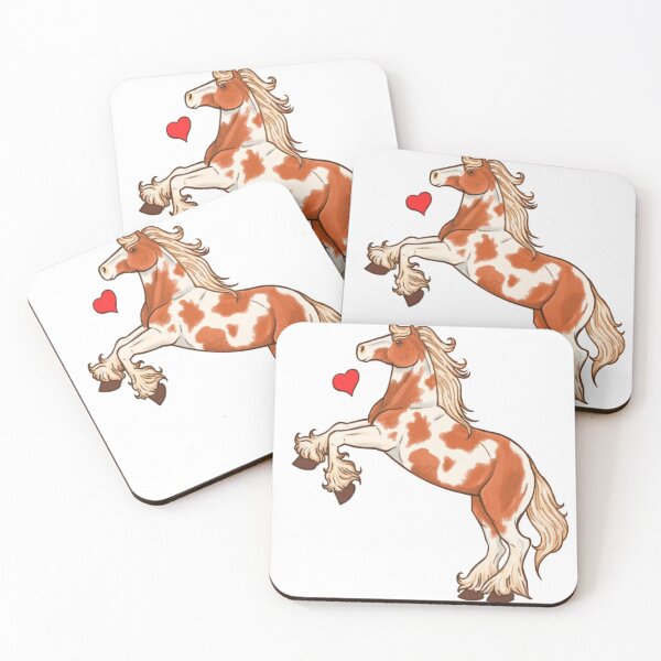 Item preview, Rearing Golden Horse designed and sold by HuckleberryMags.
