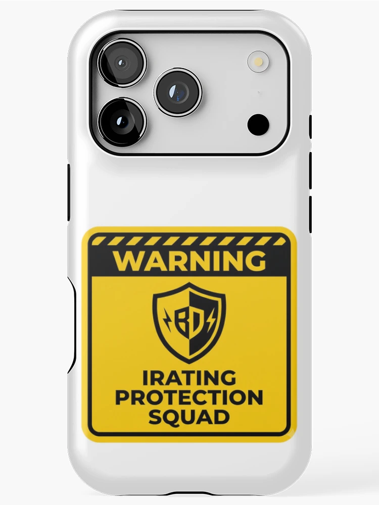 Thumbnail 1 of 4, iPhone Case, iRating Protection Squad - Sim Racing Humor designed and sold by GarageGraphics.
