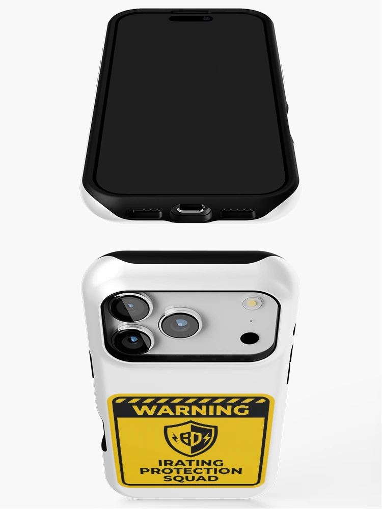 Thumbnail 3 of 4, iPhone Case, iRating Protection Squad - Sim Racing Humor designed and sold by GarageGraphics.