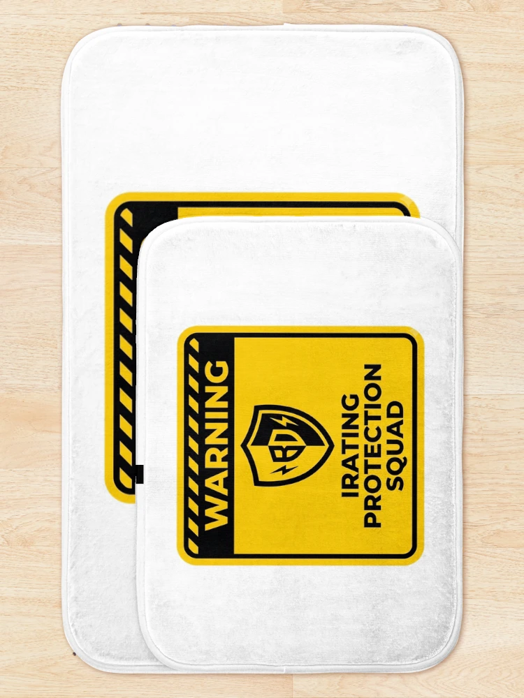 Thumbnail 5 of 6, Bath Mat, iRating Protection Squad - Sim Racing Humor designed and sold by GarageGraphics.