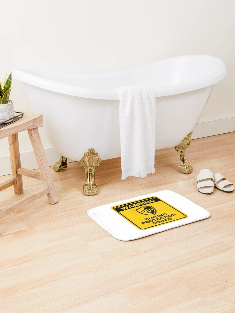 Thumbnail 2 of 6, Bath Mat, iRating Protection Squad - Sim Racing Humor designed and sold by GarageGraphics.