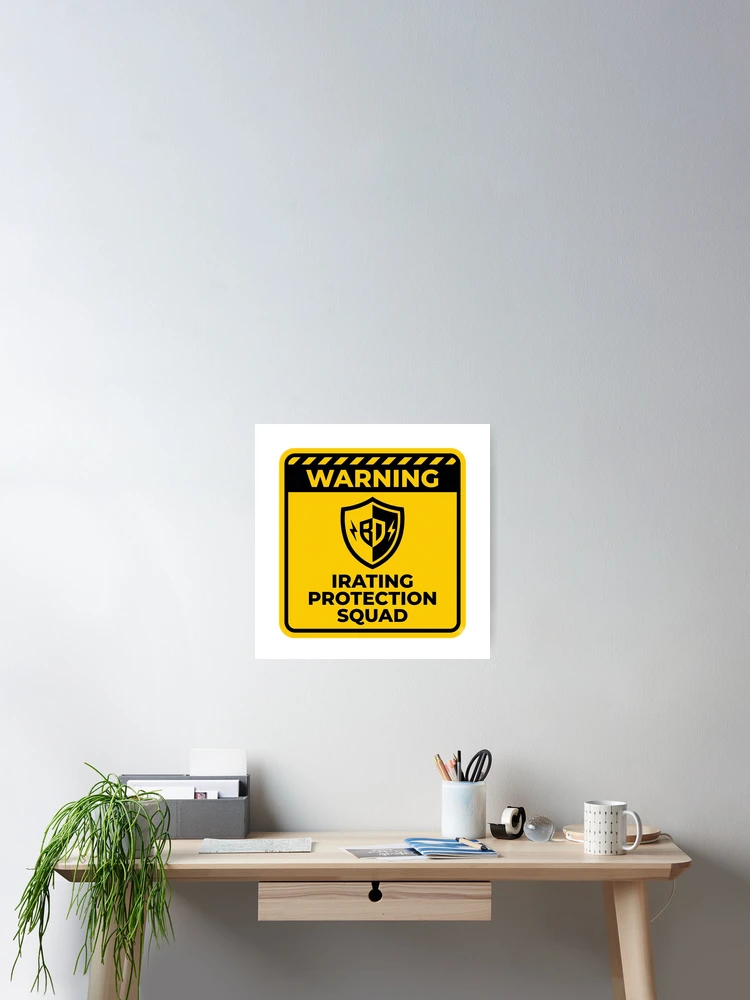 Thumbnail 2 of 3, Poster, iRating Protection Squad - Sim Racing Humor designed and sold by GarageGraphics.