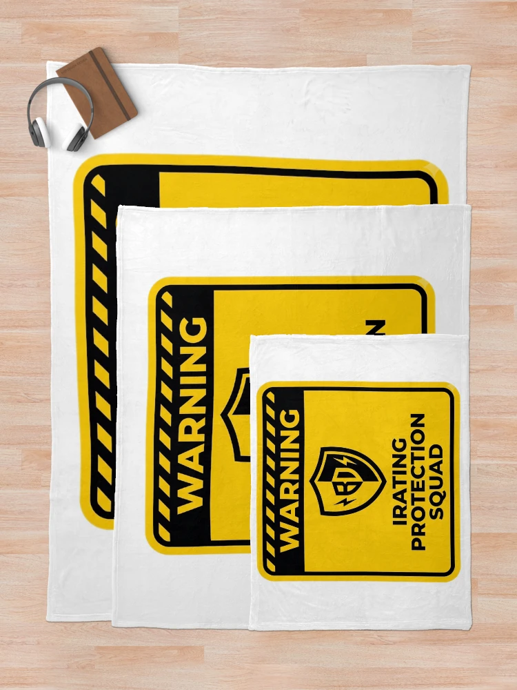 Thumbnail 5 of 6, Throw Blanket, iRating Protection Squad - Sim Racing Humor designed and sold by GarageGraphics.