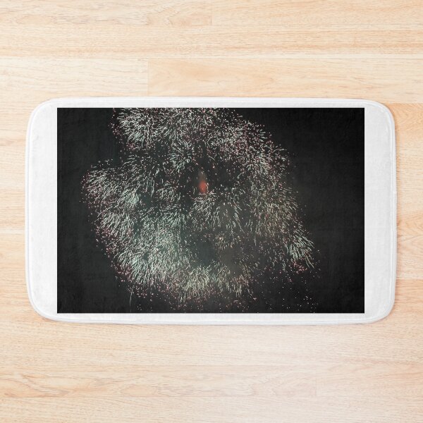 Item preview, Fireworks Burst Over Dark Sky, Long Exposure Celebration Night Display designed and sold by Nmallia.
