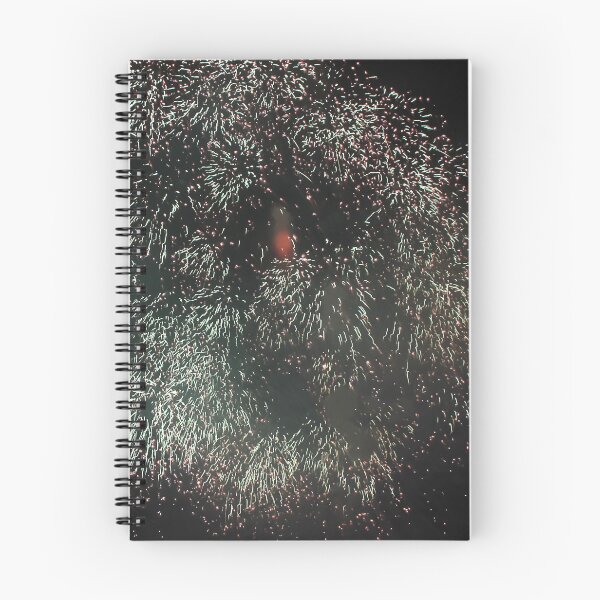 Item preview, Fireworks Burst Over Dark Sky, Long Exposure Celebration Night Display designed and sold by Nmallia.